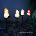 Christmas Snowman Garden Courtyard Lawn liderou a luz do solo